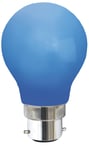 Normallampa LED 0,9W 16lm B22 Blå