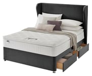 Silentnight Kingsize Eco 4 Drawer Divan Bed - Charcoal King Size