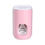 bsqipsd Automatic Toothpaste Dispenser, Toothpaste Squeezer，Waterproof Dustproof Self Adhesive Wall-Mounted Hands-free Toothpaste Squeezer (Rosa)
