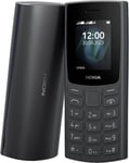 Nokia 105 (New 2023 Model) - 1.8" IPS Display - Dual Sim - Basic Phone Fm radio
