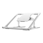 SNOWINSPRING Aluminum Alloy Laptop Cooling Bracket, Adjustable Laptop Rack for Laptops Up to 15.6 Inches