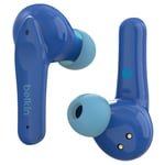 Belkin SoundForm Nano True Wireless In-Ear Headphones for Kids - Blue Volume Limited - IPX5 Spill Resistant - 5x Eartip Sizes Made Just for Small Ears - Up to 5 Hours Battery Life / 24 Hours Total with Charging Case - 2 Year Warranty
