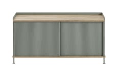 Enfold Sideboard 124 cm - Oak/Dusty Green