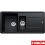 Franke Basis 1.5 Bowl Onyx Black Granite Kitchen Sink & Waste BFG651
