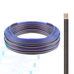 12-24V RGB kabel til LED strips - 4 ledningar, 100 meter rulle