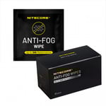 Nitecore Anti-Fog Wipes - Våtservetter / Rengöring mot imma - 30-pack