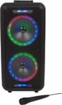 Intempo Wireless Bluetooth Party Trolley Speaker LED Lights + Microphone