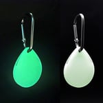 SAITS Compatible for Apple AirTag 2021 Silicone Case with Keychain, Professional AirTag Carrier Teardrop-Shaped. (Luminous)