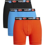 Nike Boxershorts 3-pack - Svart/Orange/Blå adult 0000KE1007-GOR