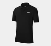 Nike Sportswear Classic Design Soft-Cotton CJ4556 010 Polo Black UK-L