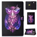 Jajacase Samsung Galaxy Tab A 10.5 2018 Case, SM-T590/T595 Tablet Case, PU Leather Multi-Angle Viewing Stand Cover for Samsung Galaxy Tab A 10.5 2018 Tablet SM-T590/T595-Purple Owl