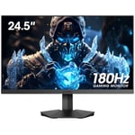 KOORUI 24.5 Inch FHD Gaming Monitor, Computer Monitors Full HD (1920 x 1080), VA, 1ms, Adpitive Sync, 2x HDMI (144Hz) & DisplayPort (180Hz), sRGB 99%, VESA, Tilt Adjustable, Eye Care