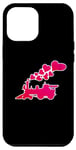 iPhone 12 Pro Max Iron Horse Engine Hearts Valentine's Train Graphic For Kids Case