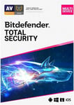 Bitdefender Total Security 2024 Multi Device 5 PCs 1 Year Same Day on Email UK