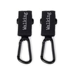 Walking Mum Set med 2 Eco Mum barnvagnskrokar Black