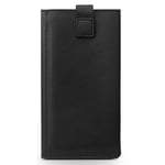 Qialino Leather Wallet (iPhone Xr) - läderfodral - plånboksfodral - Svart