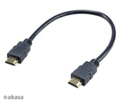 Akasa AK-CBHD25-30BK 4K Short HDMI™ cable 30cm Black