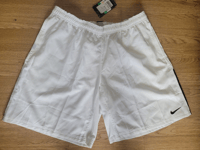 Mens Nike Woven Shorts Court Size XL White DriFit 404701 (A21)