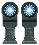 Bosch Starlock Carbide Oscillating Tool Blades, Multi Tool Blades for Cutting Iron Bar, Metal, Wood with Nails, Drywall and Tile; 2-Pack, 1-1/4“ Width (OSL114C-2)