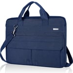 LANDICI Laptop Bag Case 13 13.3 inch for Men Women,Waterproof Computer Sleeve with Shoulder Strap Compatible with MacBook Air M1 2020,Macbook Pro 13/14 2021,13.5 Surface Laptop 3/4,Dell XPS 13,Blue