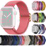 SKALO Flätat tygarmband Apple Watch Series 1-3 42mm - Fler färger Rosa