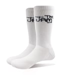 The Jam Socks Classic Band Logo new Official Unisex White Ankle (UK SIZE 7 - 11)