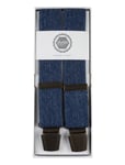 Portia 1924 Melange Suspenders Marinblå
