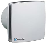 Mundofan Extracteur de salle de bain pour connecter avec tuyau de 100 mm avec minuteur