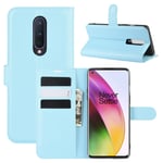 OnePlus 8 PU Wallet Case Light Blue