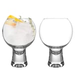iStyle My Home 2 Piece Ikonic Gin Glasses Set - Short Stem Spanish Balloon Copa de Balon Gin and Tonic Glass - 540ml