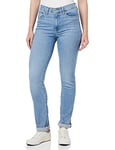 Levi's Women's 724 High Rise Straight Jeans, Light Indigo Worn in, 26W / 32L