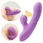 G Spot Clitoris Stimulator Vibrerande Dildo Klitoris Sugkopp Vuxen sexleksaker för kvinnor Sexleksaker för - Violett typ