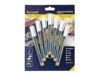 Securit® original kritpennor, set med sju stycken i vitt