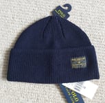 Genuine POLO RALPH LAUREN Wool Blue VINTAGE NAVAL WATCHCAP BEANIE 449891266002