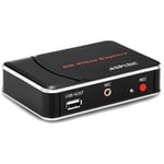 AGPTEK 1080P HDMI Video Capture Card HD Game Recorder Compatible with Xbox One/360/ PS4/ Wii U/Nintendo Switch and Support Mic in for Commentary - No PC Required