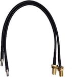 Connector TS9 Male to SMA Female Adapter Cable 20 cm Black for External Antenna and Router 4G LTE 5G Huawei 5G CPE PRO, E5372, E5577, E5786, E5787 and Modem Hotspot