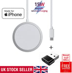 MagSafe Wireless Fast Charger 15W Apple iPhone 14 13 12 + USB A to USB C adaptor
