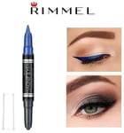 Rimmel Magnif' Eyes Duo Eyeshadow Kohl Eyeliner Pencil Stick Double Side Crayon