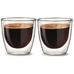 Aqualogis Double Wall Thermal Insulated Glass 200ml 2pk similar Delonghi Bodum