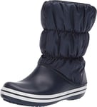 Crocs Womens Winter Puff Boot Snow, Blue (Navy/White), 6 UK
