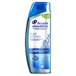 Head & Shoulders Pure Intense Détox Du Cuir Chevelu Shampooing Antipelliculaire - Aux Minéraux Marins - Jusqu’à 100% Des Pellicules Éliminées - 400 ml