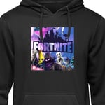 Barn-Hoodie | Mjuk Huvtröja för Barn Fortnite svart 7-8 År