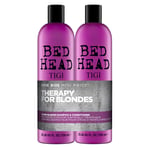 TIGI Bed Head Dumb Blonde Tweens Shampoo 750ml, Conditioner 750ml -