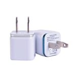 Universal 2 Ports Usb Wall Charger Travel Adapter For Iphone Sam Blue