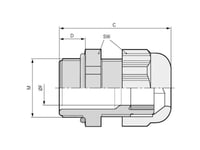 Lapp Skintop® Kr-M 12X1,5 Atex Plus Bu 54115405 Kabelforskruning M12 Polyamid Blå (Ral 5015) 50 Stk
