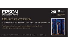 Epson PremierArt Water Resistant Canvas - kanvaspapper - blank - 1 rulle (rullar) - Rulle (43,2 cm x 12,2 m) - 350 g/m²