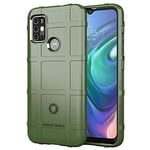Hülle® Firmness and Flexibility Case Compatible for Motorola Moto G10(Army Green)