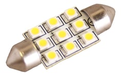 Lyspære LED Festoon 12V 0,4W Varmhvit lys S8.5