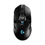 Logitech G903 LIGHTSPEED Wireless Gaming Mouse, HERO 25K Sensor, Over 140 Hours with Rechargeable Battery and LIGHTSYNC RGB, PowerPlay-compatible, PC/Mac - Black