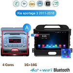 QXHELI Android 8.1 Stéréo De Voiture pour Kia Sportage 3 4 2011-2016 DVD Autoradio GPS Navigation 2DIN USB WiFi BT Miroir Lien AUX Écran Tactile Dab
